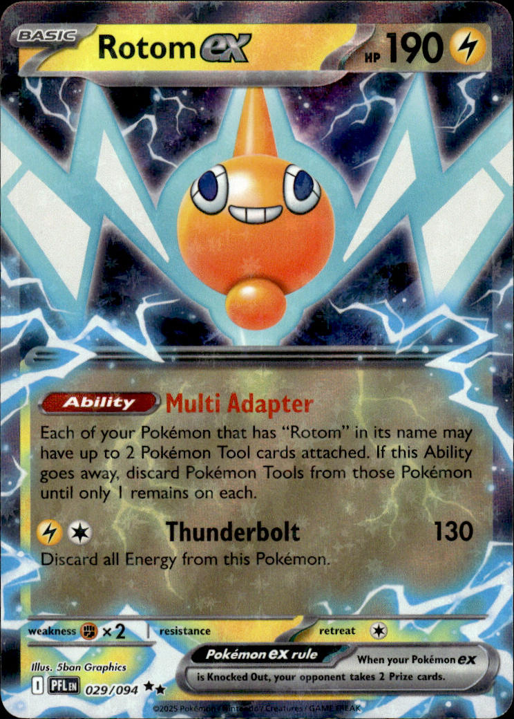 Rotom ex - Phantasmal Flames #29/94 - Near Mint - Normal