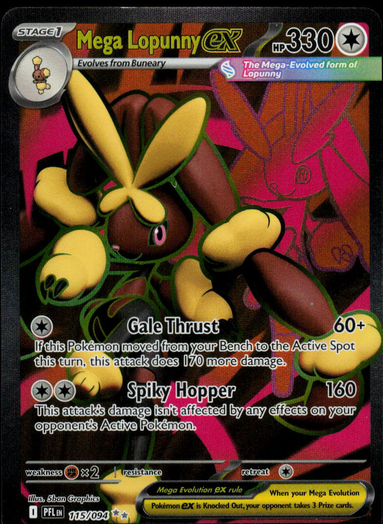 Mega Lopunny ex - Phantasmal Flames #115/94 - Near Mint - Normal