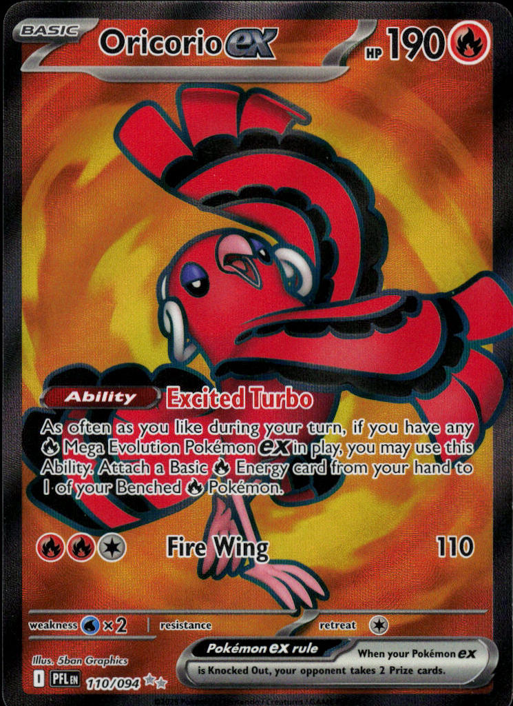 Oricorio ex - Phantasmal Flames #110/94 - Near Mint - Normal