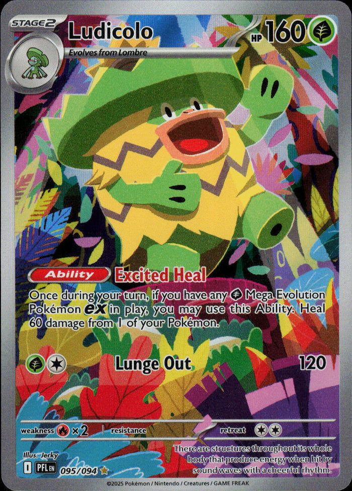 Ludicolo - Phantasmal Flames #95/94 - Near Mint - Normal