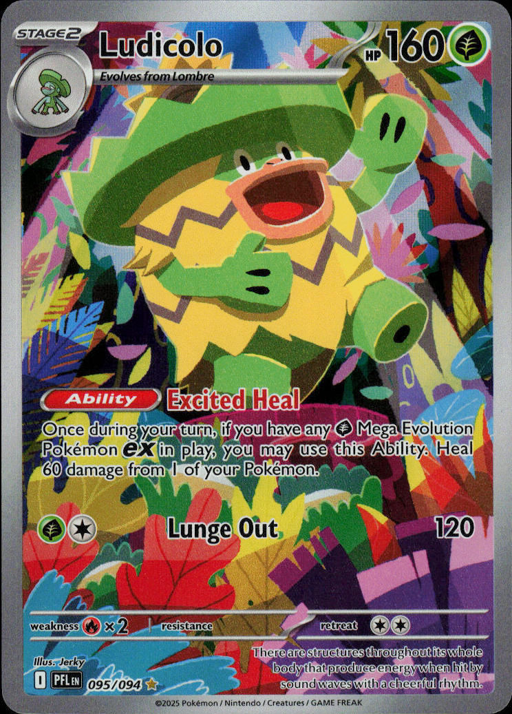 Ludicolo - Phantasmal Flames #95/94 - Near Mint - Normal