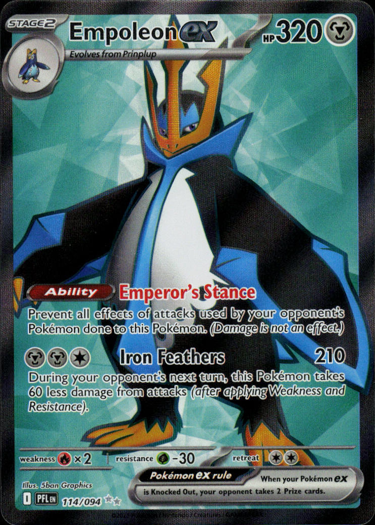 Empoleon ex - Phantasmal Flames #114/94 - Near Mint - Normal