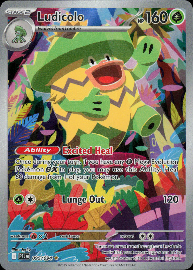 Ludicolo - Phantasmal Flames #95/94 - Near Mint - Normal