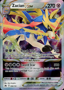 Zacian VSTAR - #96/159 - Near Mint - Normal