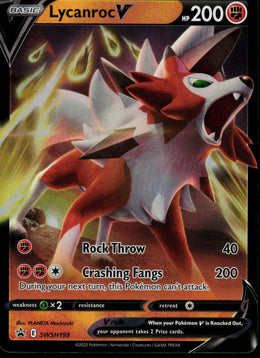 Lycanroc V - SWSH Black Star Promos #SWSH199 - Near Mint - Normal