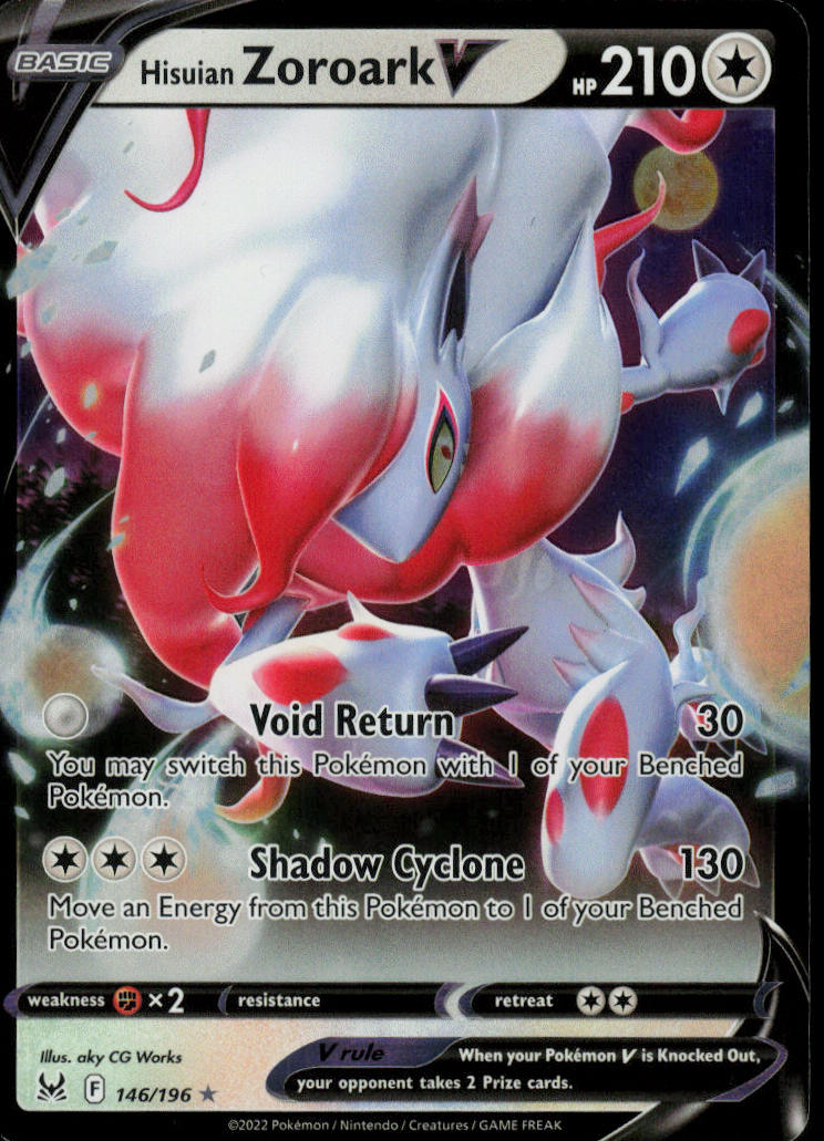 Hisuian Zoroark V - #146/196 - Near Mint - Normal