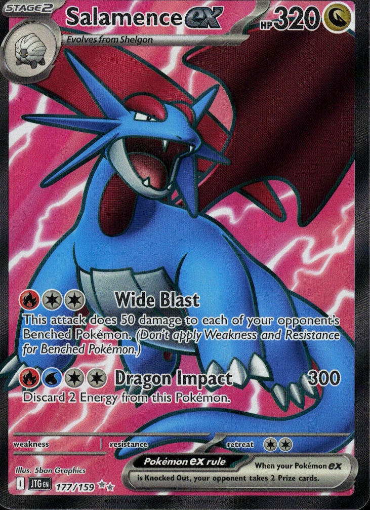 Salamence ex - Journey Together #177/159 - Near Mint - Normal