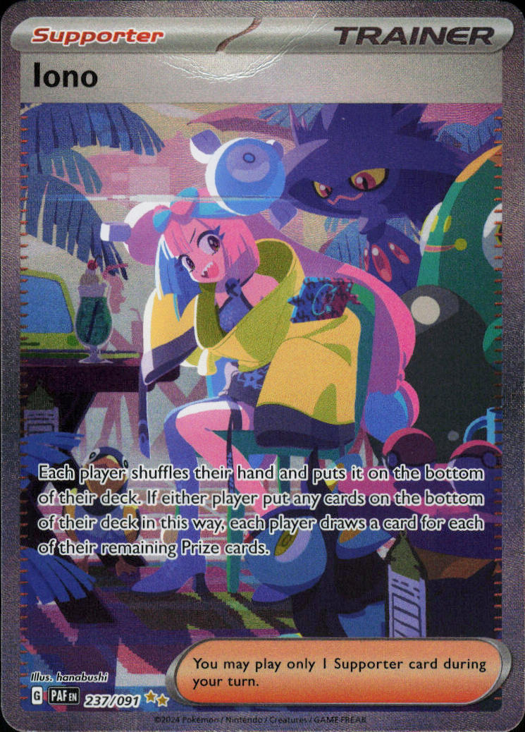 Iono - Paldean Fates #237/91 - Near Mint - Normal