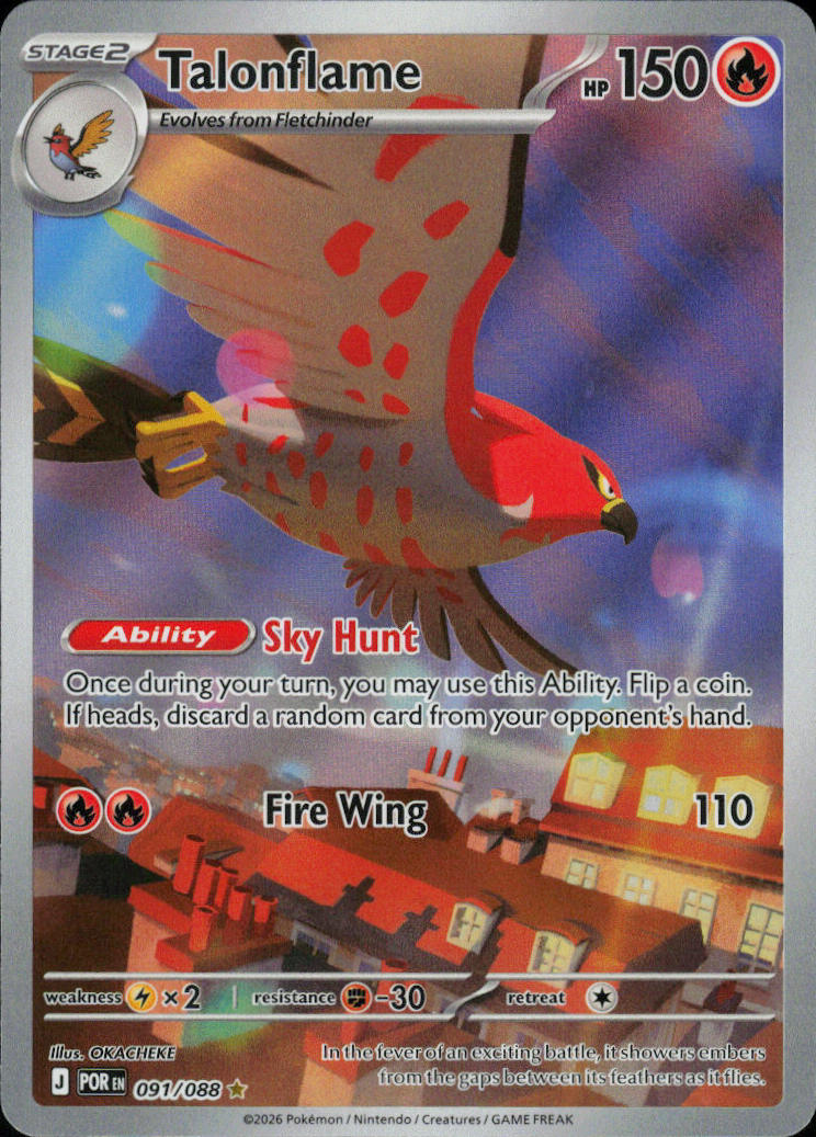 Talonflame - Perfect Order #91/88 - Near Mint - Normal