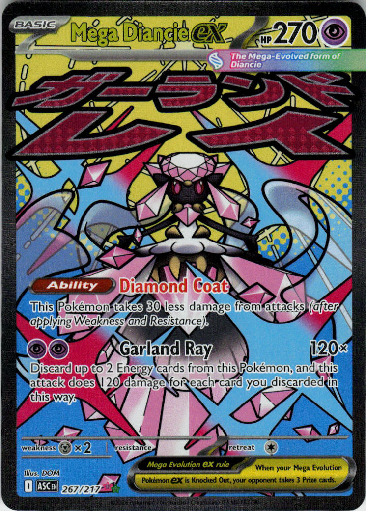 Mega Diancie ex - Ascended Heroes #267/217 - Near Mint - Normal