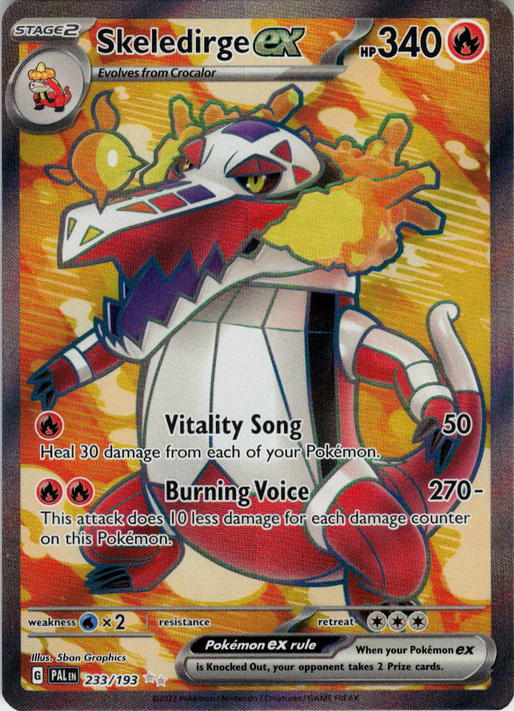 Skeledirge ex - Paldea Evolved #233/193 - Near Mint - Normal