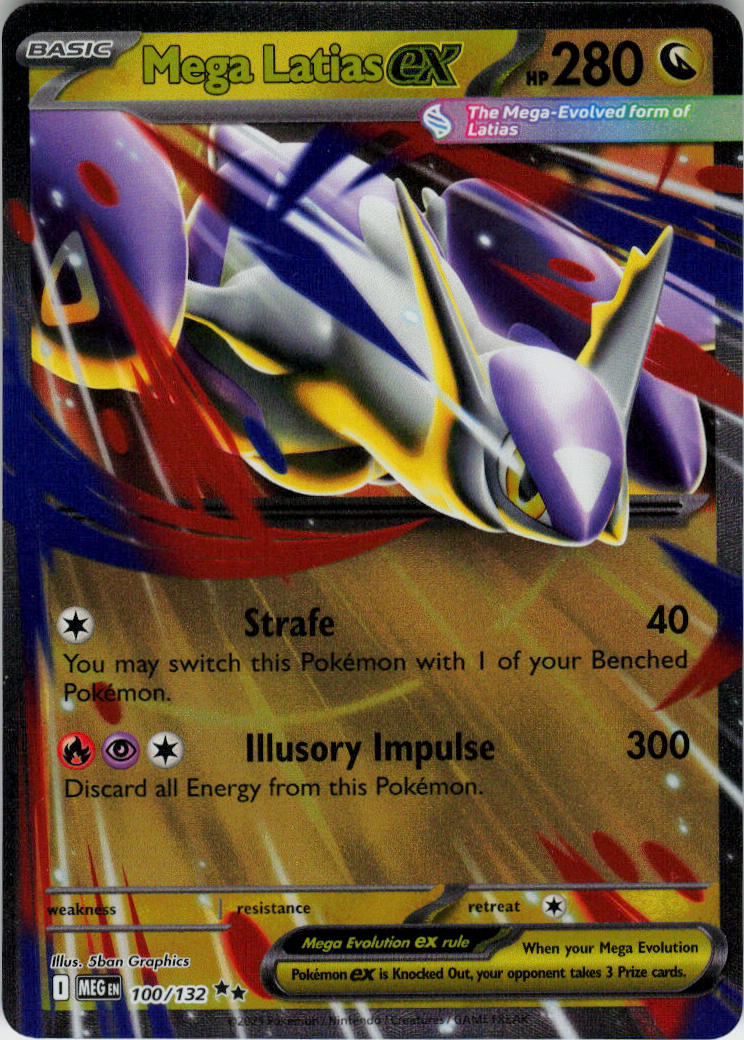Mega Latias ex - Mega Evolution #100/132 - Near Mint - Normal