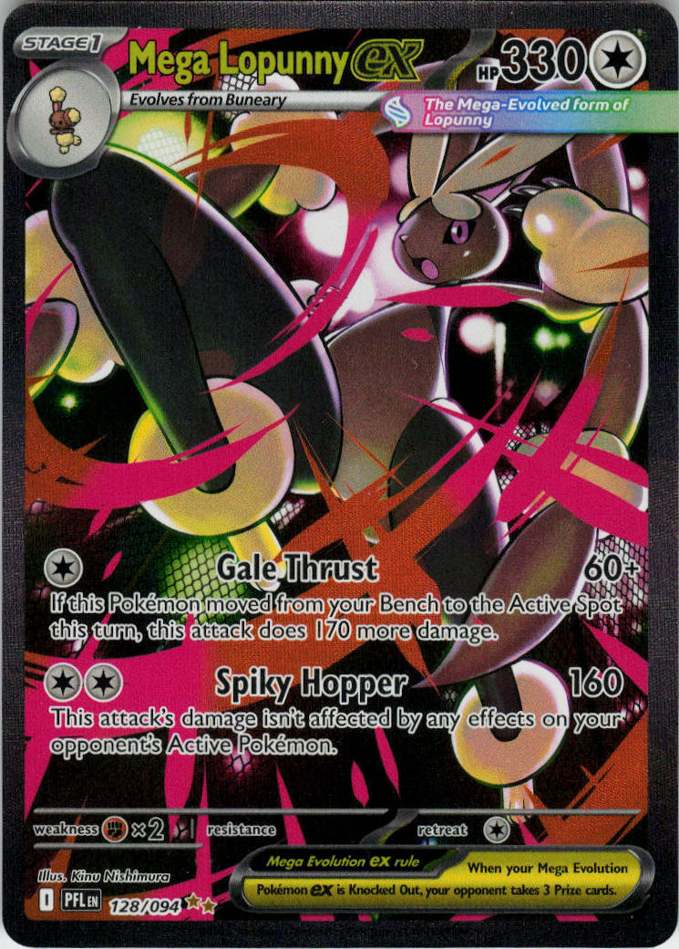 Mega Lopunny ex - Phantasmal Flames #128/94 - Near Mint - Normal
