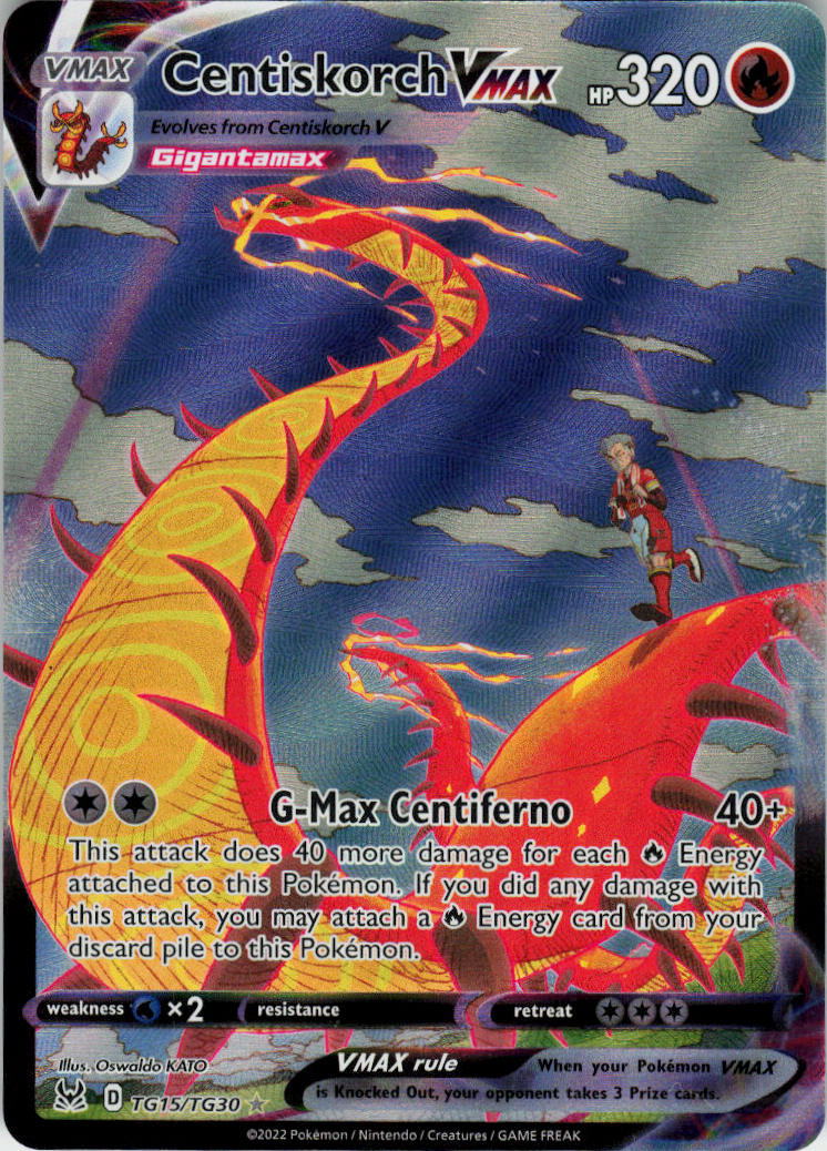 Centiskorch VMAX - Lost Origin #TG15/196 - Near Mint - Normal