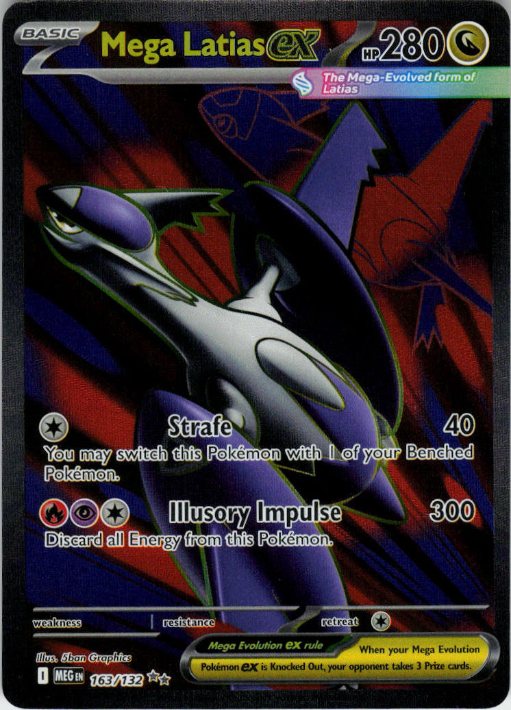 Mega Latias ex - Mega Evolution #163/132 - Near Mint - Normal