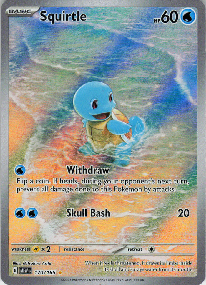 Squirtle - 151 #170/165 - Lightly Played - Normal