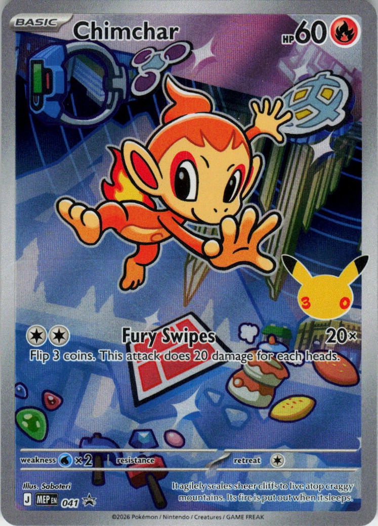 Chimchar - MEP Black Star Promos #041/0 - Near Mint - Normal