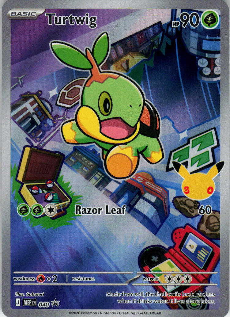 Turtwig - MEP Black Star Promos #040/0 - Near Mint - Normal