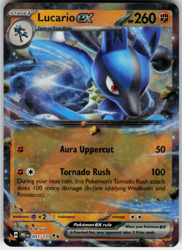 Lucario ex - Prismatic Evolutions #051/131 - Near Mint - Normal