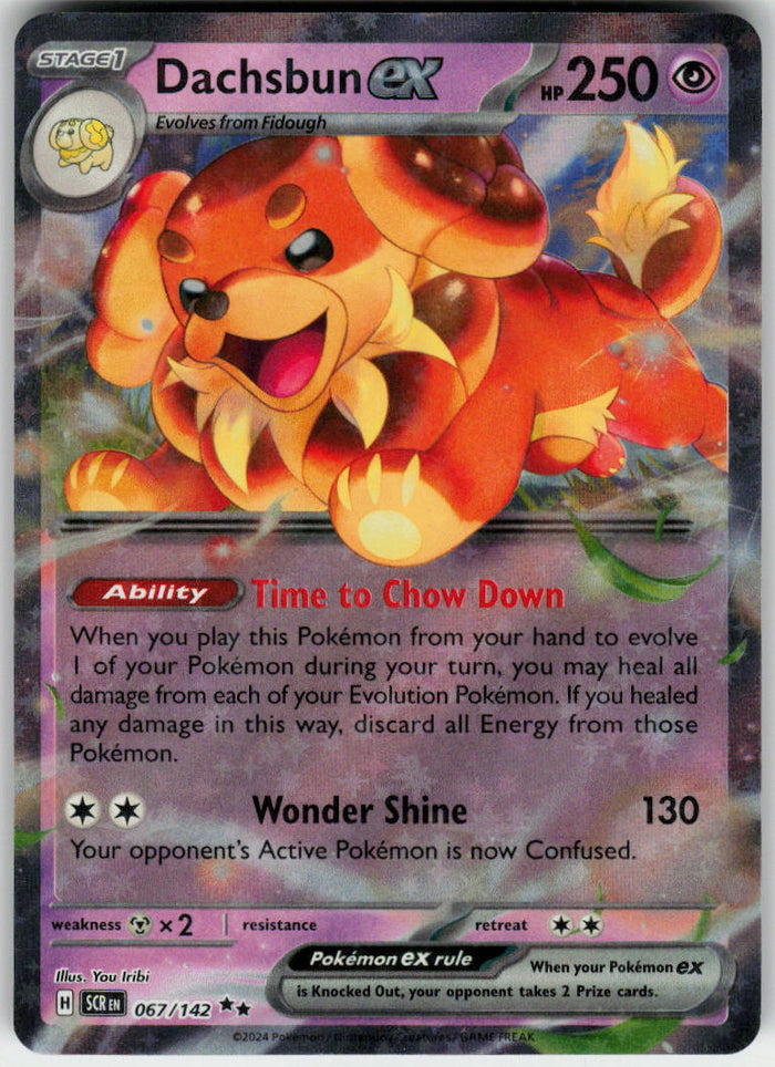 Dachsbun ex - Stellar Crown #067/142 - Near Mint - Normal