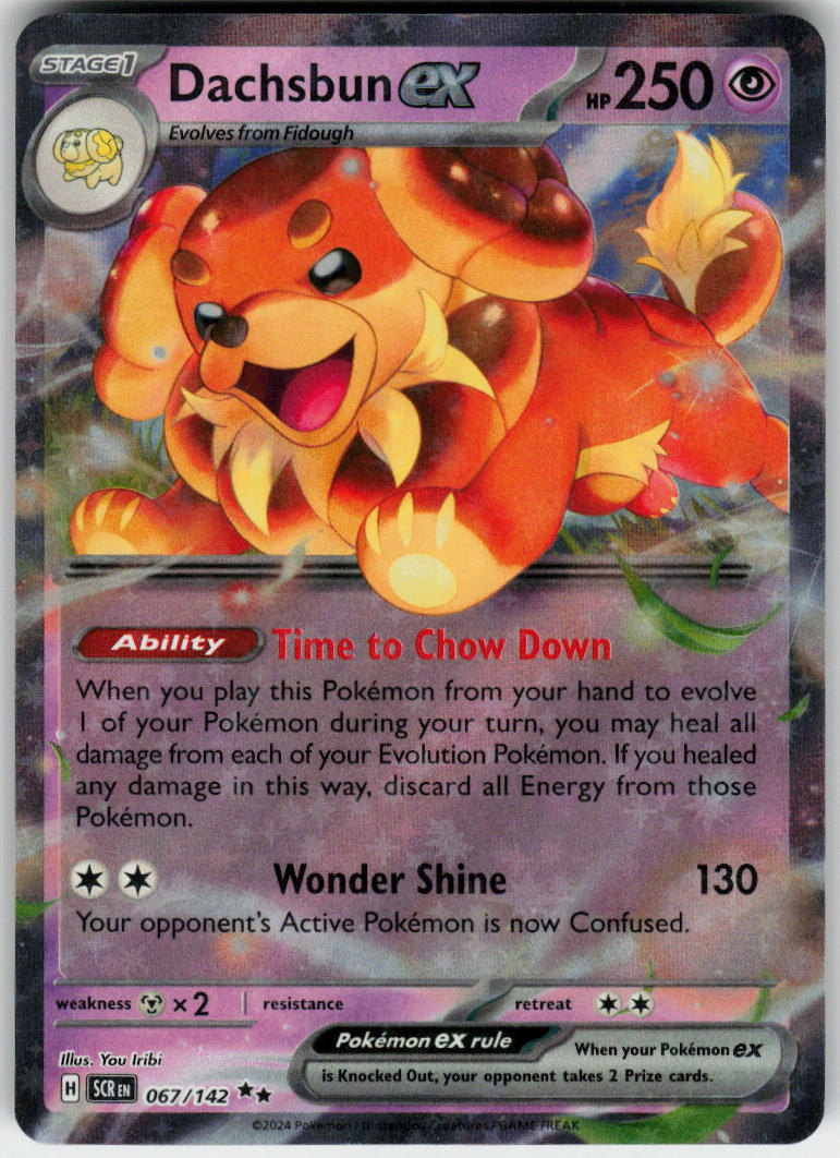 Dachsbun ex - Stellar Crown #067/142 - Near Mint - Normal