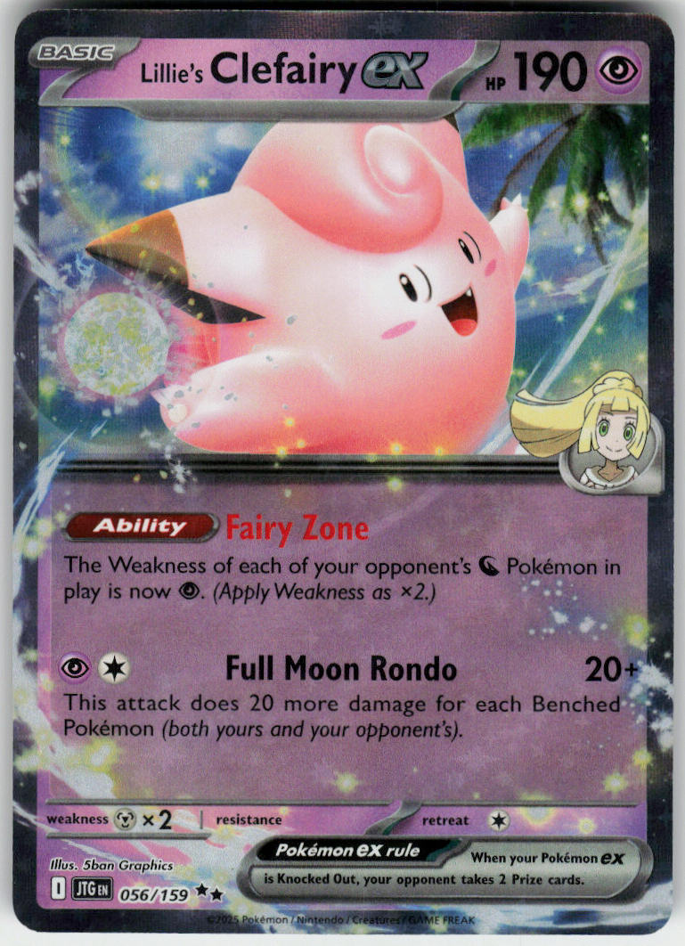 Lillie's Clefairy ex - Journey Together #056/159 - Near Mint - Normal