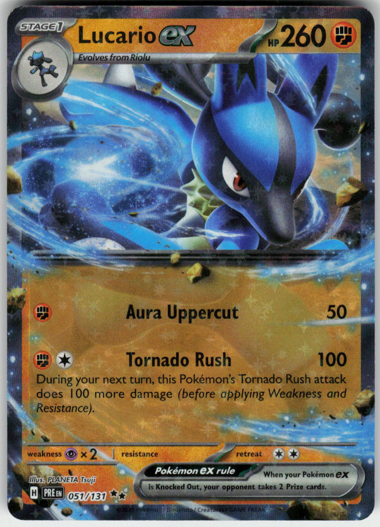 Lucario ex - Prismatic Evolutions #051/131 - Near Mint - Normal