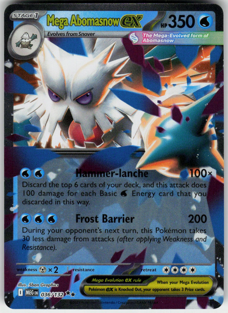 Mega Abomasnow ex - Mega Evolution #036/132 - Near Mint - Normal