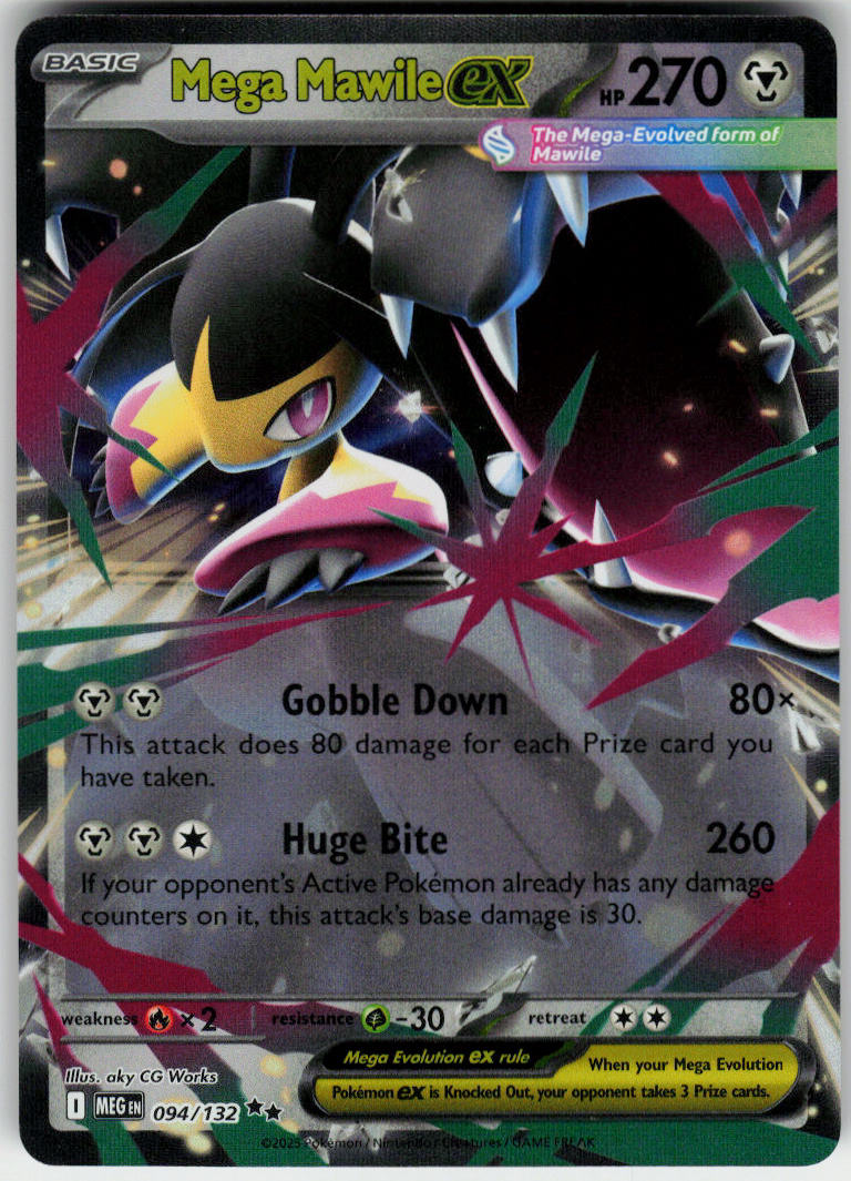 Mega Mawile ex - Mega Evolution #094/132 - Near Mint - Normal