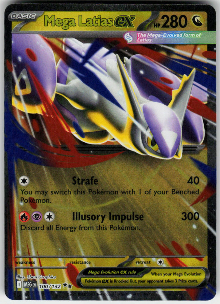 Mega Latias ex - Mega Evolution #100/132 - Near Mint - Normal