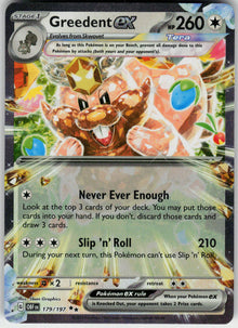 Greedent ex - Obsidian Flames #179/197 - Near Mint - Normal