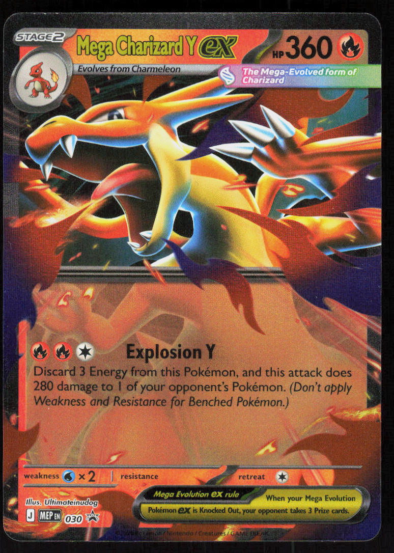 Mega Charizard Y ex - MEP Black Star Promos #030/0 - Lightly Played - Normal