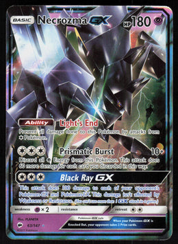 Necrozma GX - Burning Shadows #63/147 - Near Mint - Normal