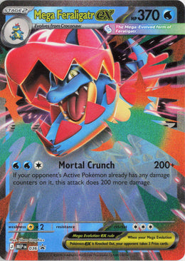 Mega Feraligatr ex - MEP Black Star Promos #036/0 - Lightly Played - Holofoil