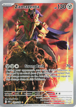 Zamazenta - Destined Rivals #201/182 - Near Mint - Holofoil