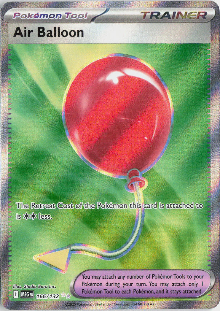 Air Balloon - Mega Evolution #166/132 - Near Mint - Holofoil