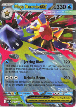 Mega Starmie ex - Perfect Order #021/88 - Near Mint - Holofoil