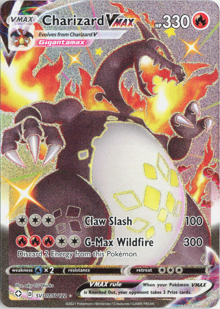 Charizard VMAX - Shining Fates #SV107/72 - Near Mint - Holofoil