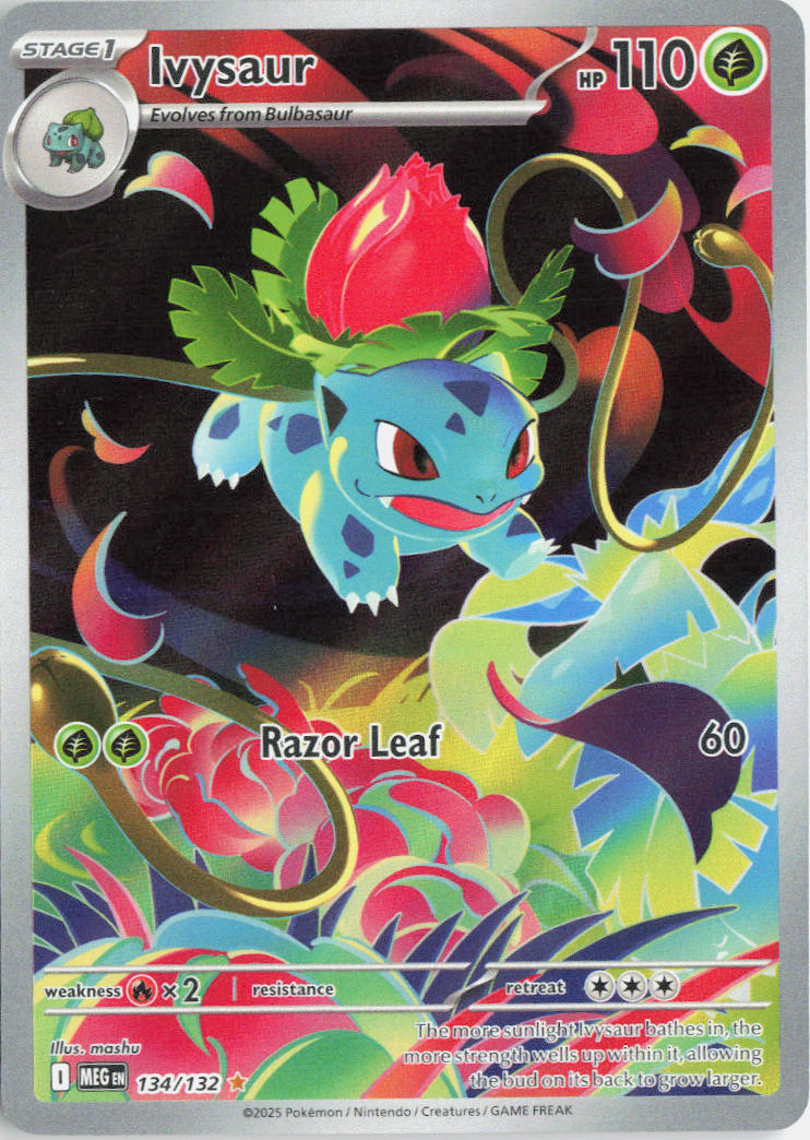 Ivysaur - Mega Evolution #134/132 - Near Mint - Holofoil