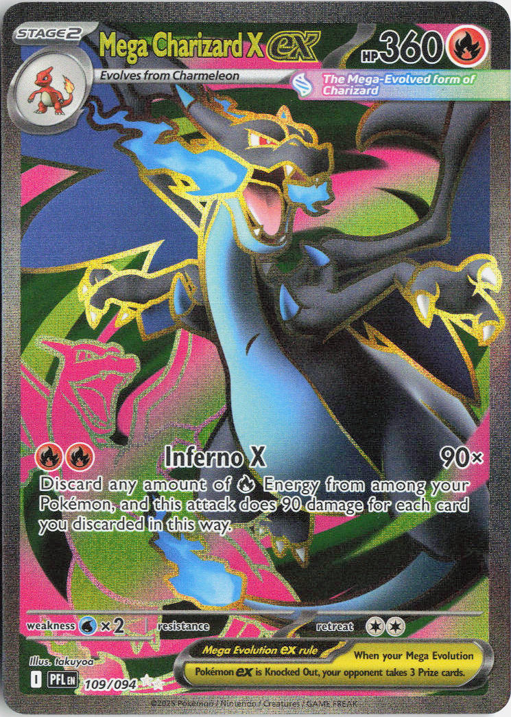 Mega Charizard X ex - Phantasmal Flames #109/94 - Near Mint - Holofoil