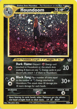 Houndoom - Double Holo #8/64 - Lightly Played - Holofoil