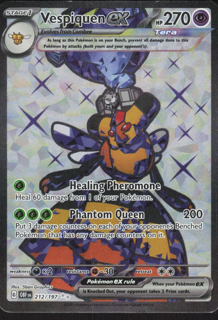 Vespiquen ex - Obsidian Flames #212/197 - Near Mint - Normal
