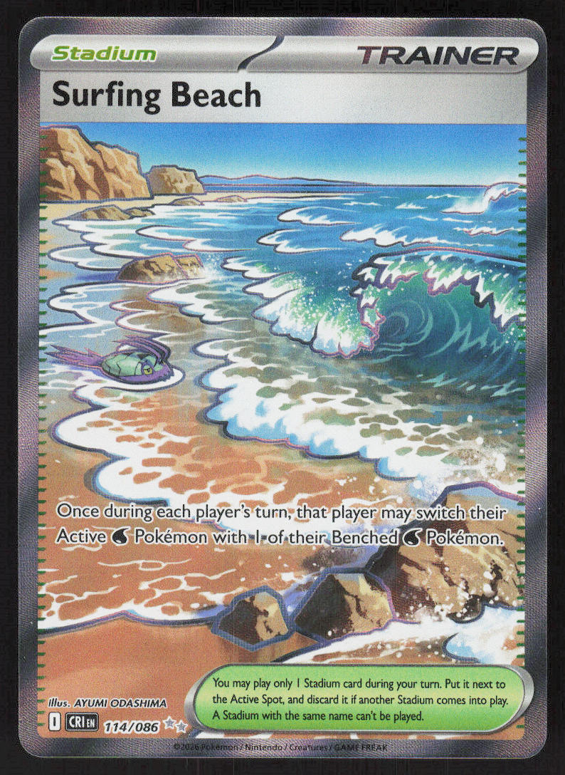 Surfing Beach - Chaos Rising #114/86 - Near Mint - Normal