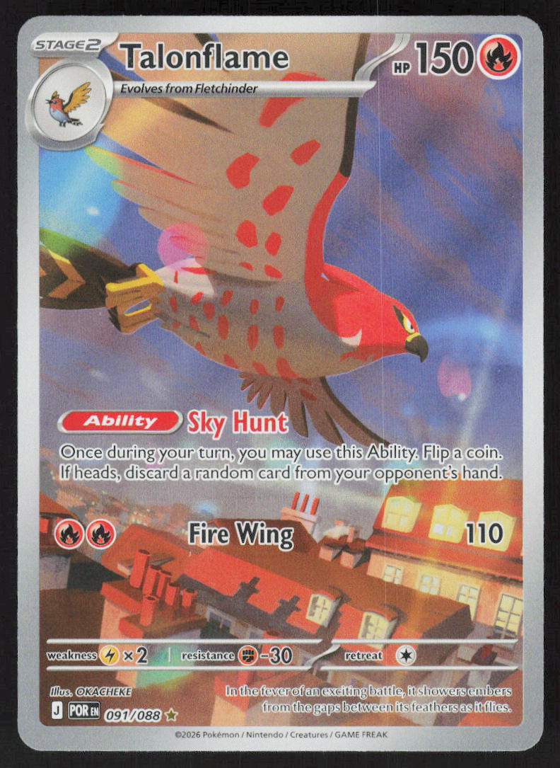 Talonflame - Perfect Order #091/88 - Near Mint - Normal