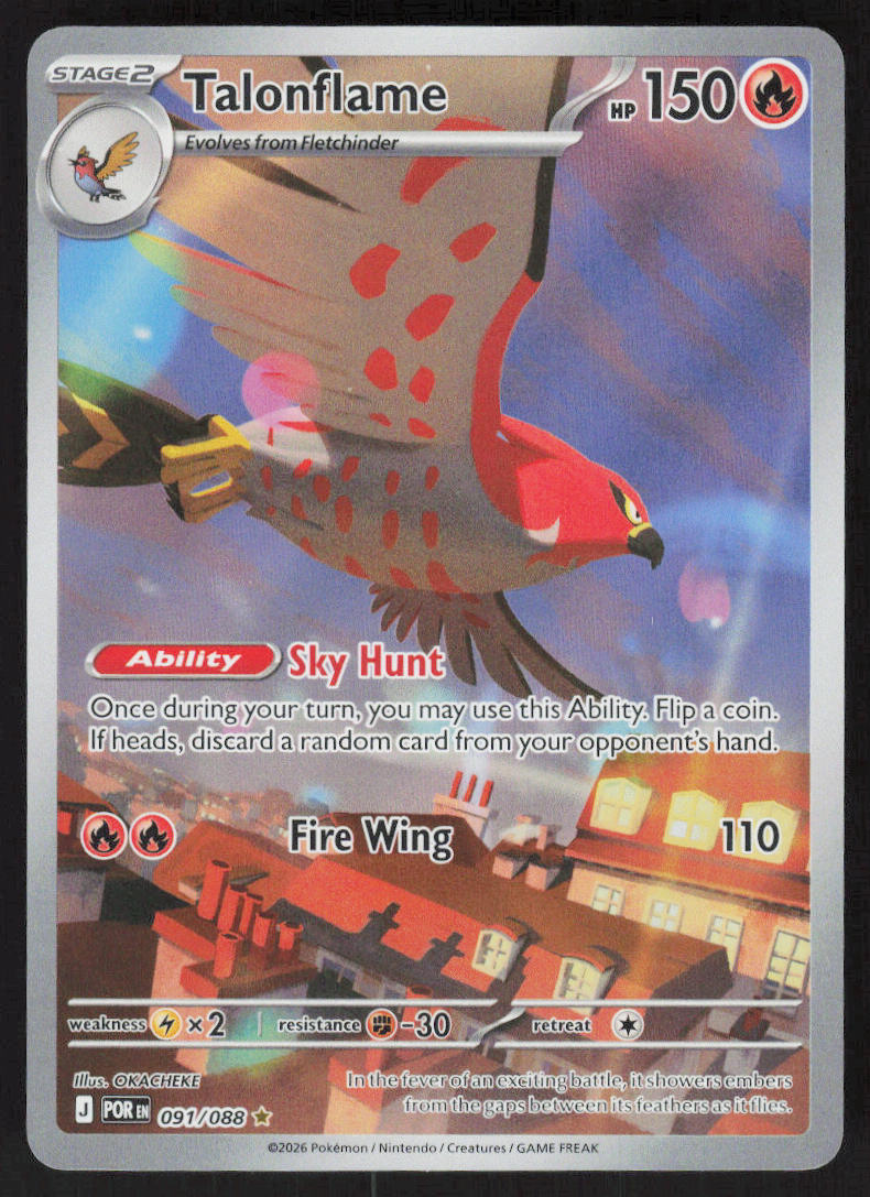Talonflame - Perfect Order #091/88 - Near Mint - Normal