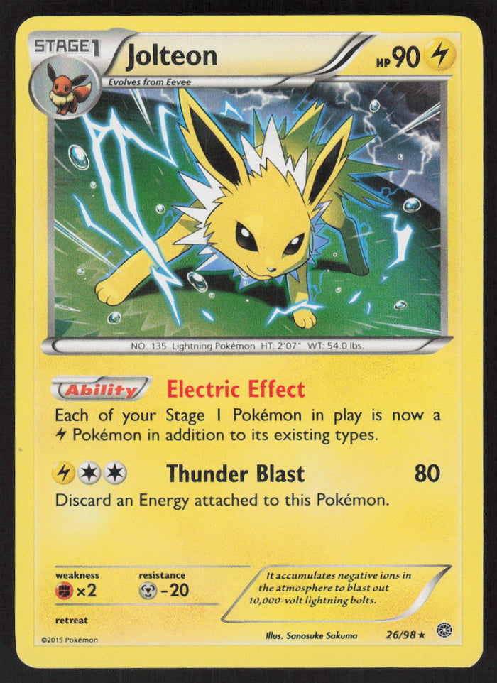 Jolteon - Ancient Origins #26/98 - Near Mint - Normal