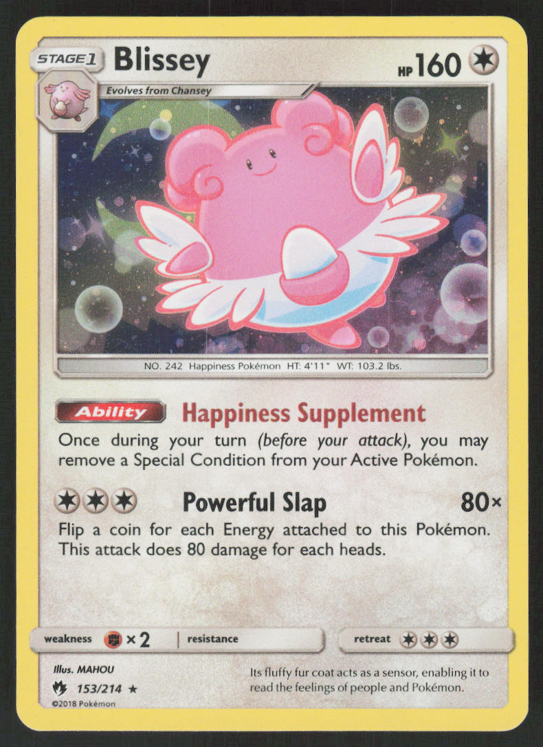 Blissey - Lost Thunder #153/214 - Near Mint - Holofoil