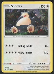 Snorlax - Sword & Shield #140/202 - Near Mint - Holofoil