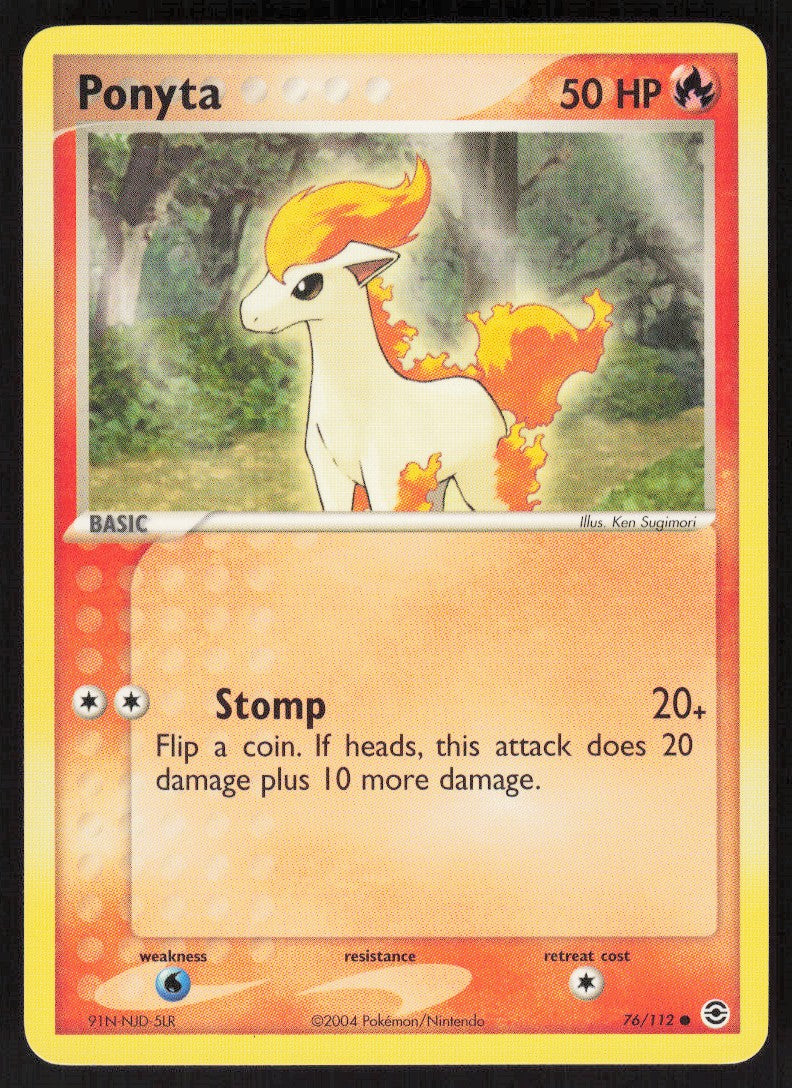 Ponyta - FireRed & LeafGreen #76/112 - Lightly Played - Normal