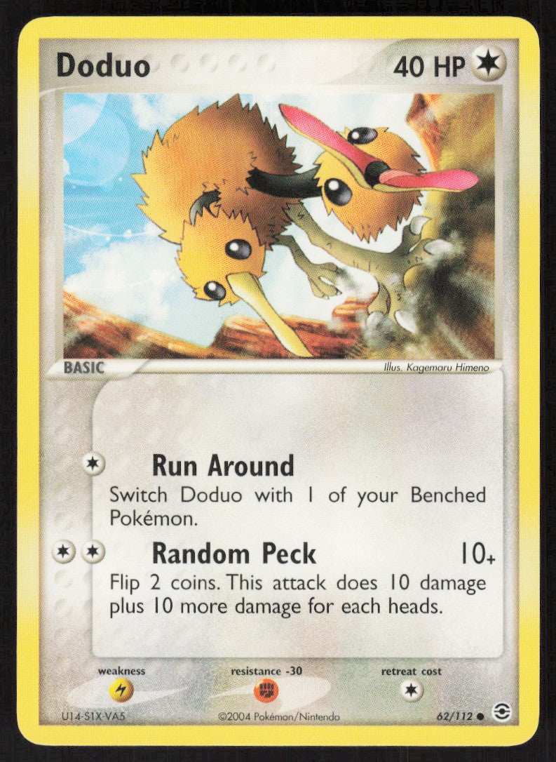 Doduo - FireRed & LeafGreen #62/112 - Lightly Played - Normal